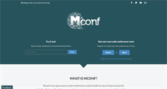 Desktop Screenshot of mconf.org